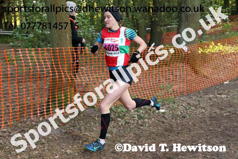 Senior women, 2016 National Cross Country Relays, Berry Hill Park, Mansfield. Photo: David T. Hewitson/Sports for All Pics